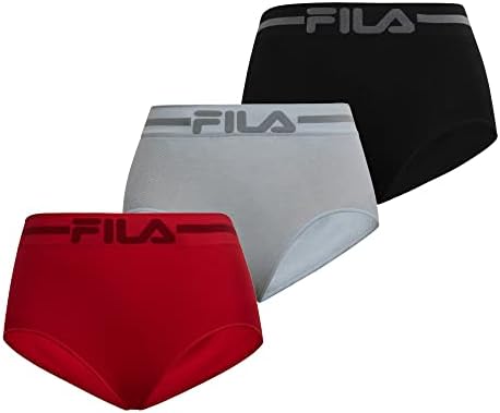 Fila Women's Briefs, Black Pack, Large