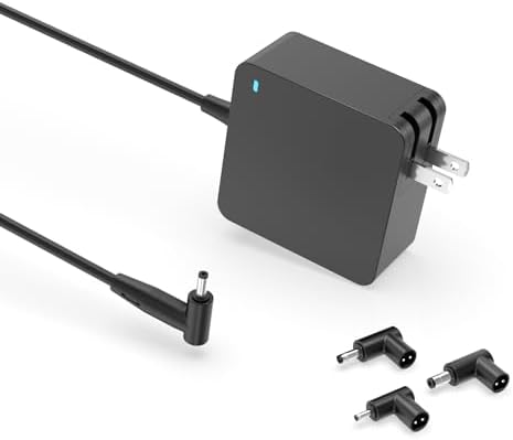 Charger for Asus Laptop, Vivobook, Zenbook, Chromebook, (UL Certified Safety), Round Connector, 65W, 45W, 33W