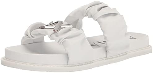 Emporio Armani Women's Aretha Ruched Logo Flat Sandals