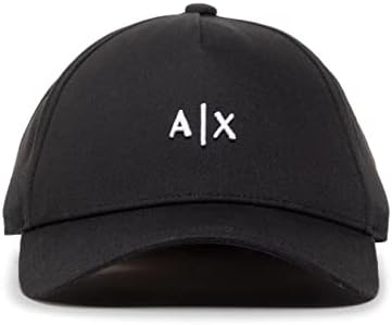 A｜X ARMANI EXCHANGE Men's Small Contrast Logo Baseball Hat