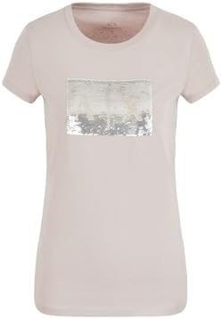Emporio Armani Women's Slim Fit Rhinestone A|x Box Logo Cotton Crewneck T-Shirt