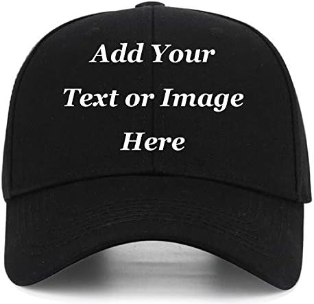 Custom Baseball Cap with Your Text,Personalized Adjustable Trucker Caps Casual Sun Peak Hat for Gifts