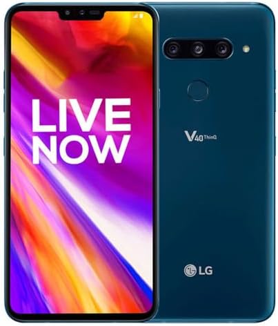 LG Electronics LG V40 LM-V405UAL - 64GB - Verizon Unlocked - Moroccan Blue (Renewed)