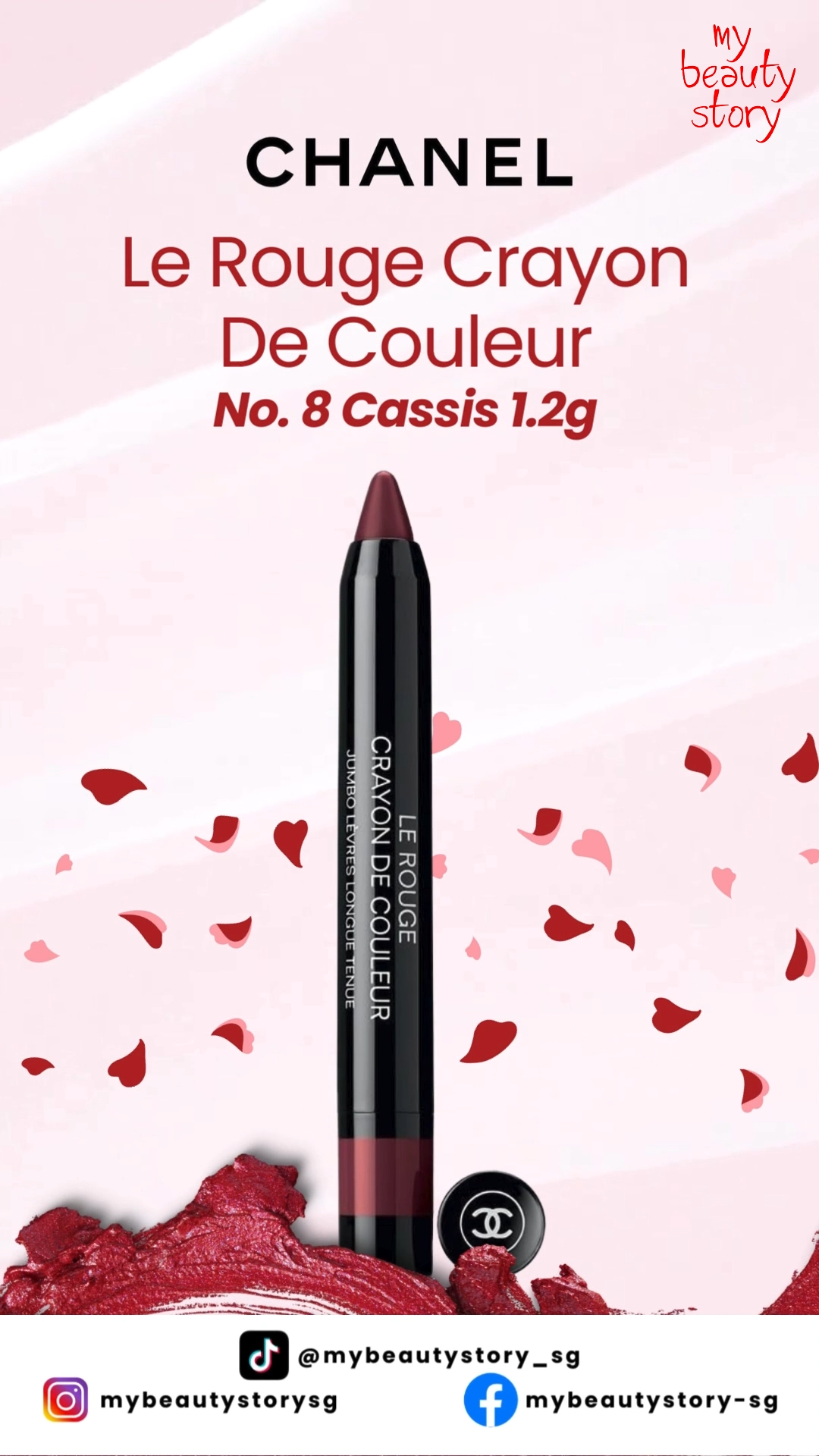 Chanel Le Rouge Crayon De Coleur No 8 Cassis 1.2g
