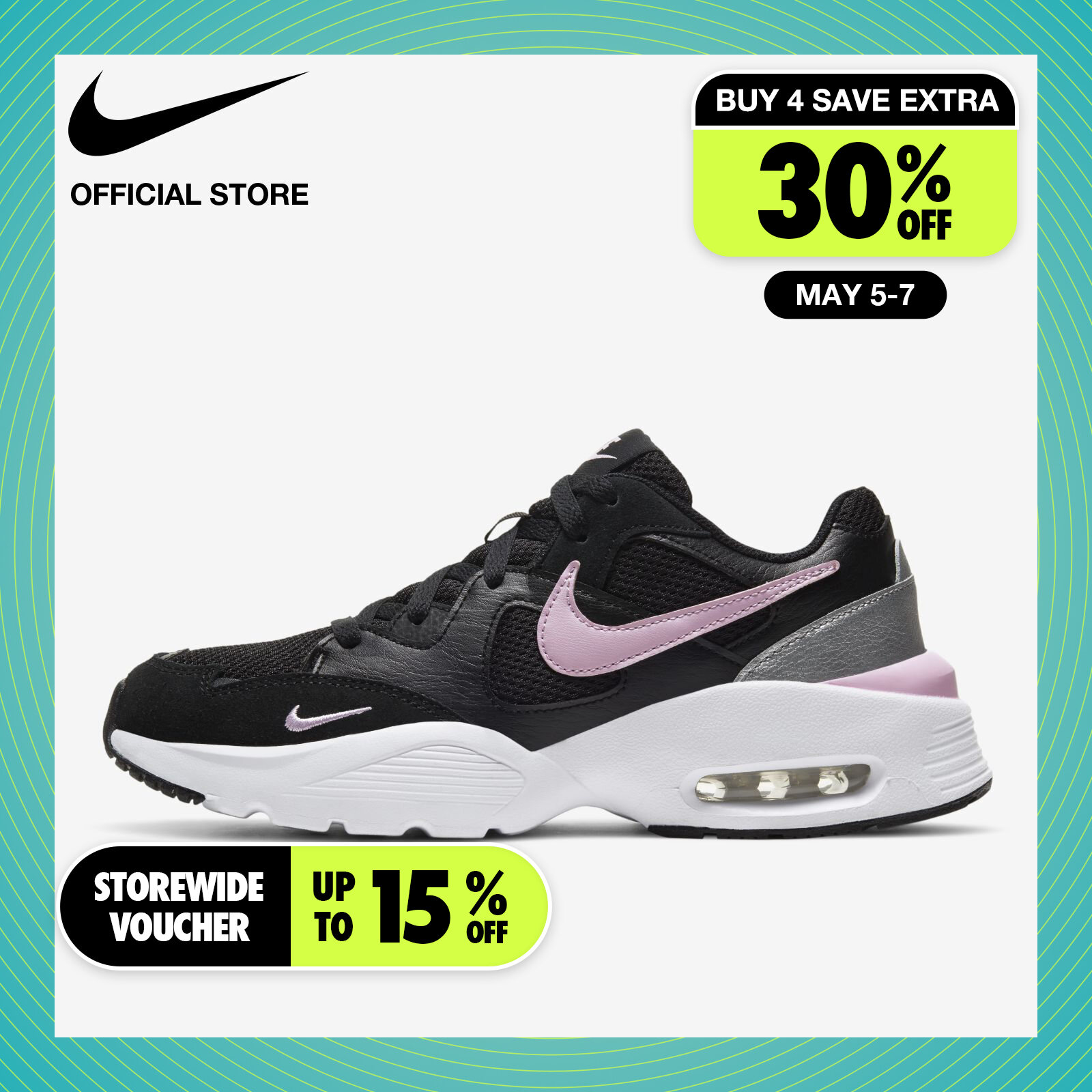 Nike Women's Air Max Fusion Shoe - Black