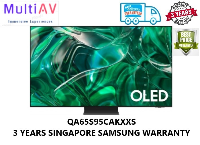 SAMSUNG QD-OLED QA65S95CAKXXS * 65INCH 4K QD-OLED SMART TV * BEST OLED LAUNCH OF THE YEAR * 2023 NEW MODEL * 100% COLOUR * 100% CONTRAST * LASER SLIM DESIGN * 65S95C * 65S95 * QA65S95C *3 YEARS SINGAP