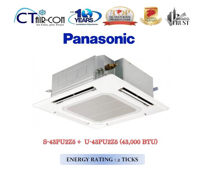 Panasonic Ceiling Cassette INVERTER  [43,000 BTU] + FREE Installation + FREE Delivery + FREE $100 Servicing Voucher + Dismantle & Disposal Old Air-Con Unit
