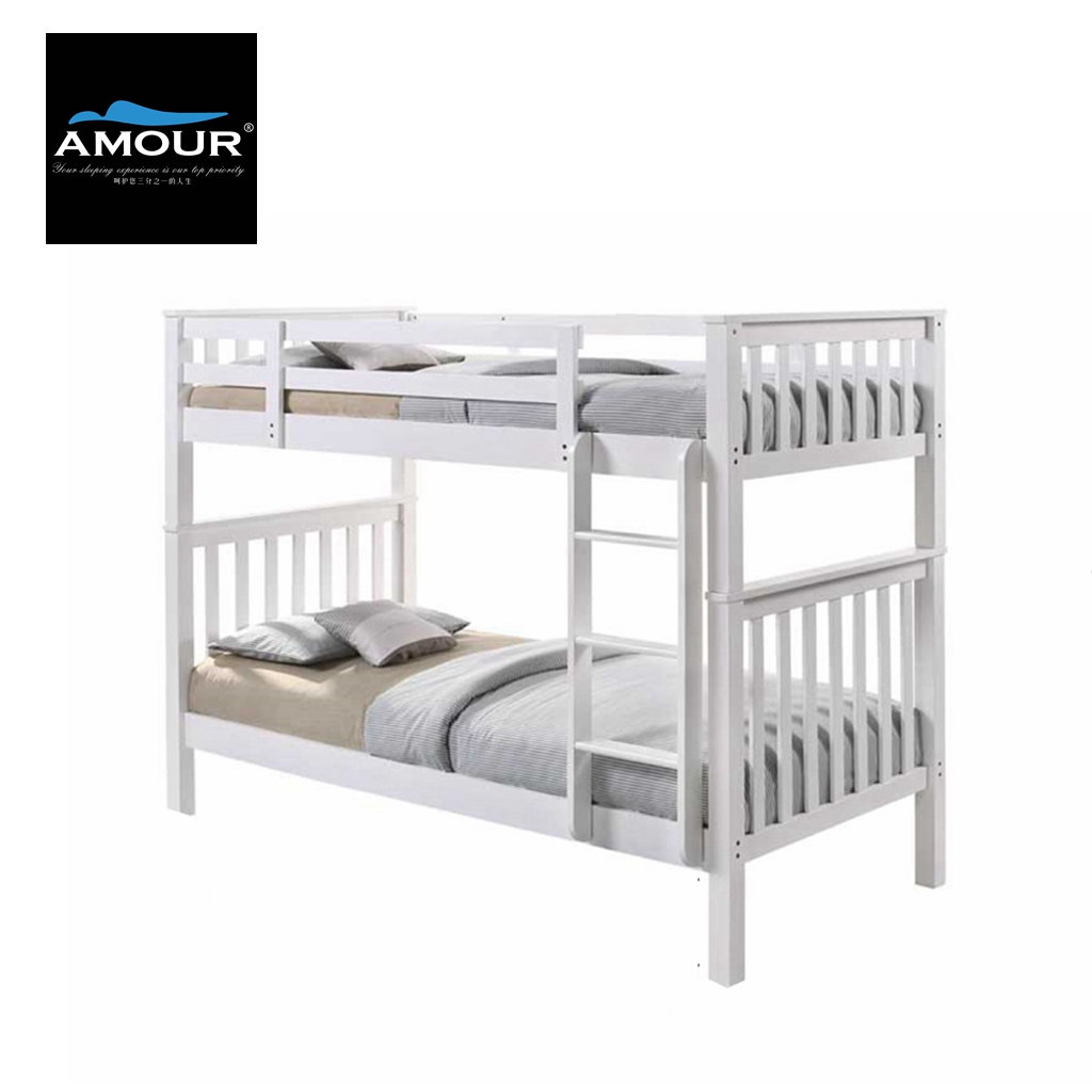 Amour Brand Single Size / Super Single Size Wooden Double Decker bed / Bunk Bed / Best in Lazada