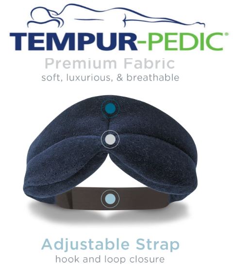 CHEAPEST TEMPUR® TEMPUR-PEDIC Sleep Mask (Navy Blue and Grey)[Fast Delivery][Direct from US][Original and 100% Authentic]
